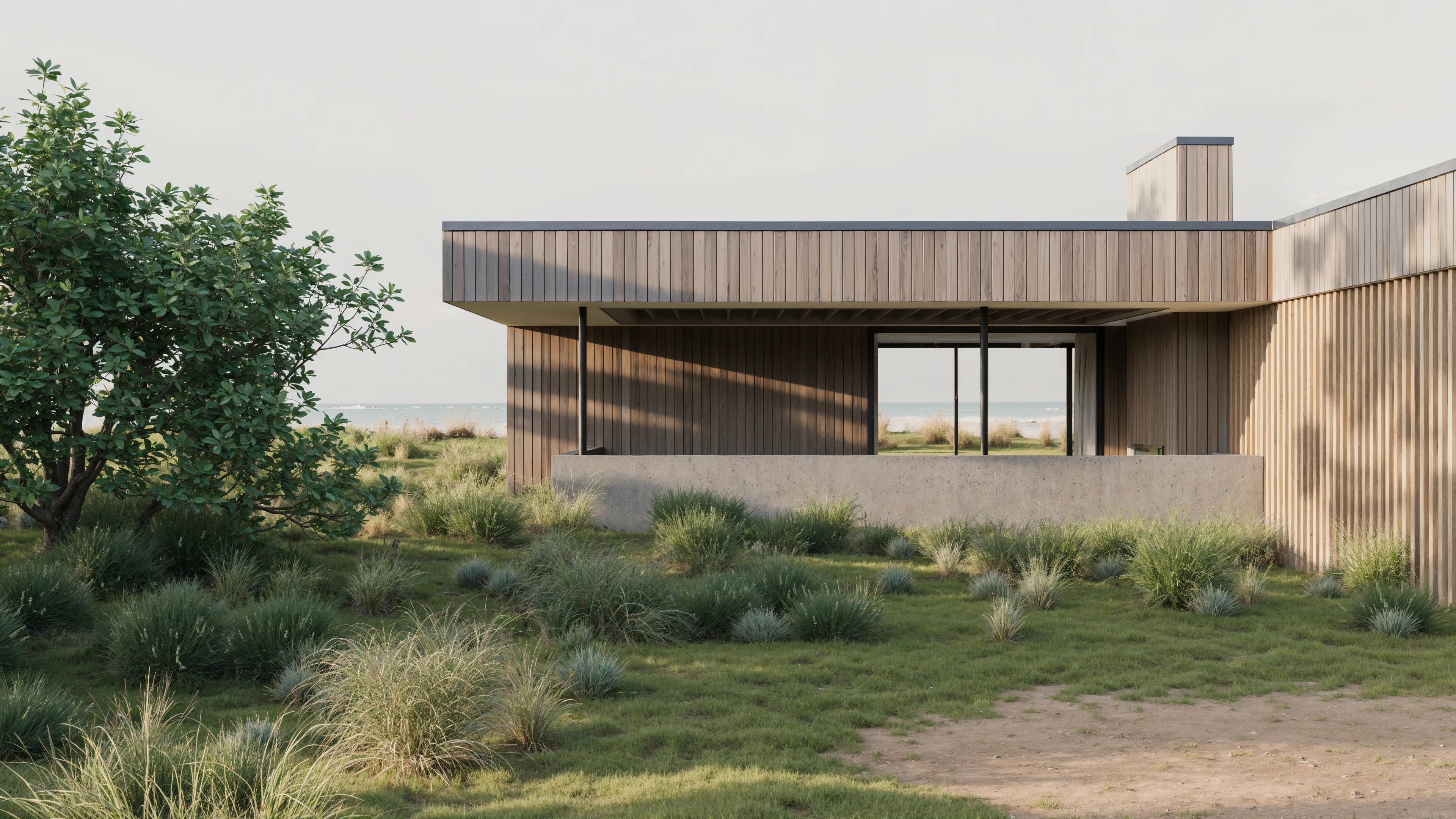 Kaipara beach house detail perspective 3